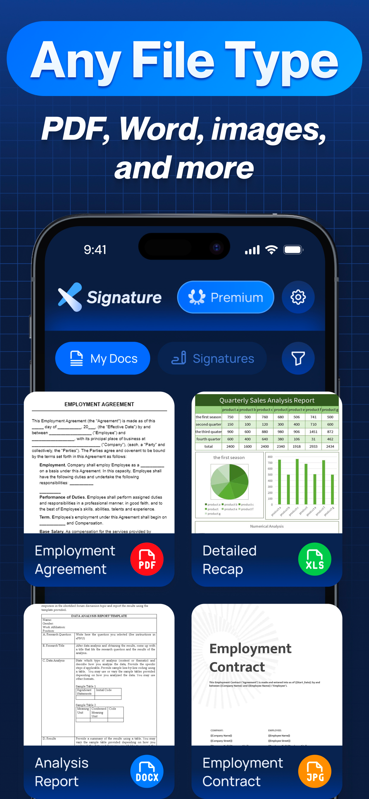 Sign Documents x Signature PDF