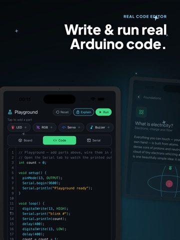 Learn Electronics & Arduino iPad screenshot