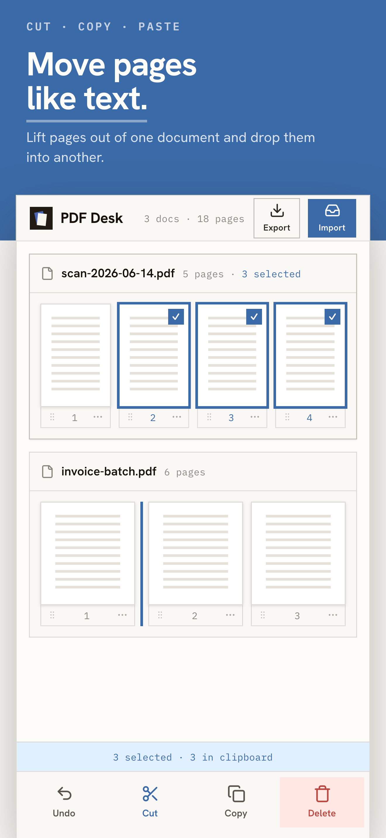 PDF Desk: Merge & Organize screenshot 2