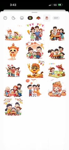 Family Fun Month Stickers screenshot