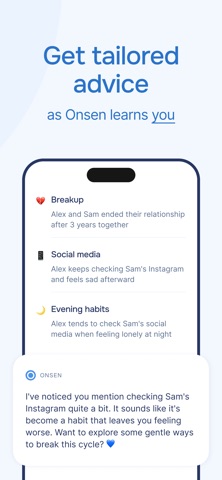 Onsen - AI for Mental Health screenshot