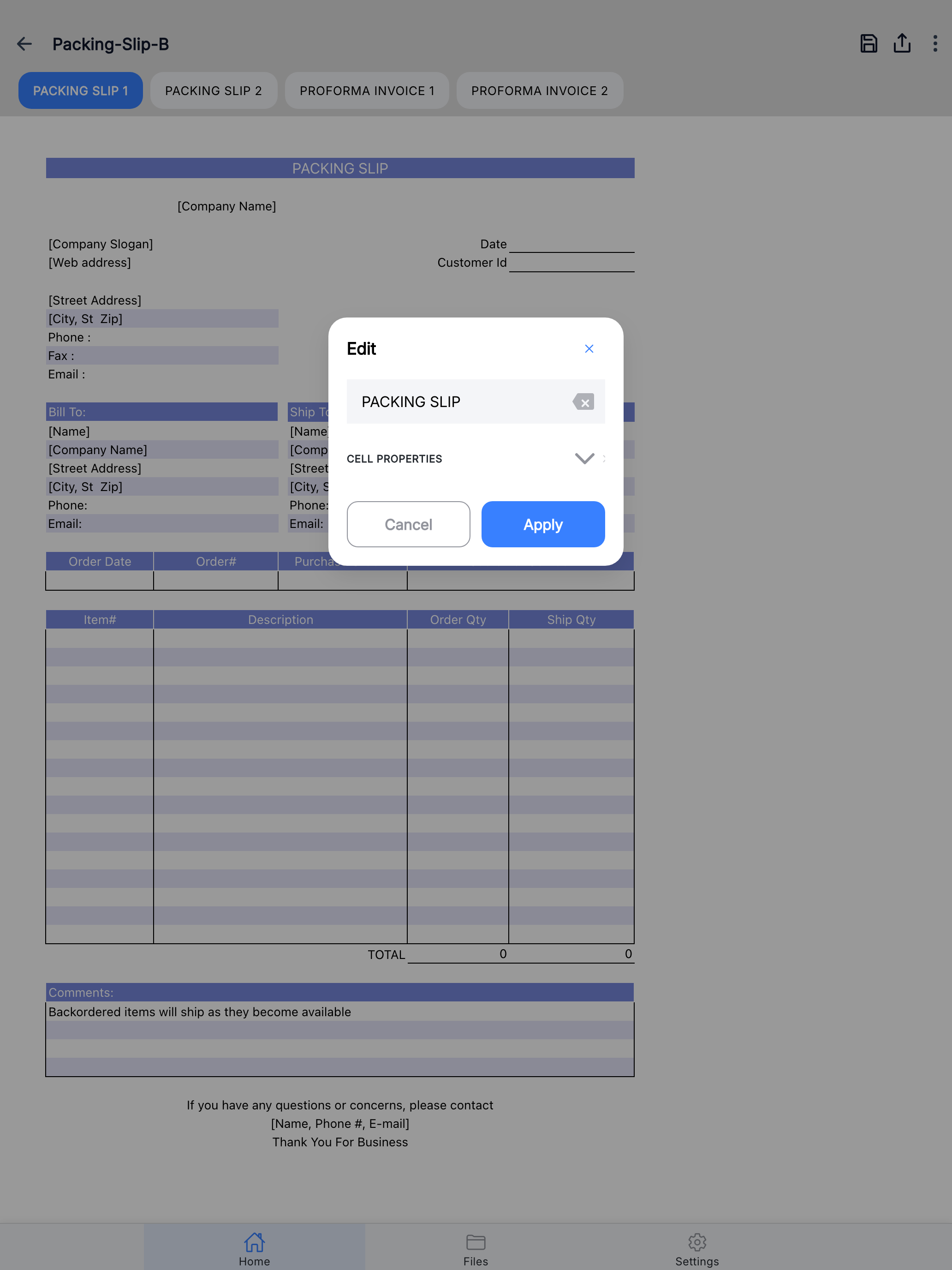 Packing Slip screenshot 10