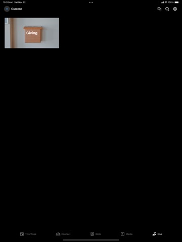 Current Church iPad screenshot