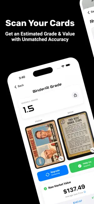 Binder AI: Card Grading Tool screenshot 1