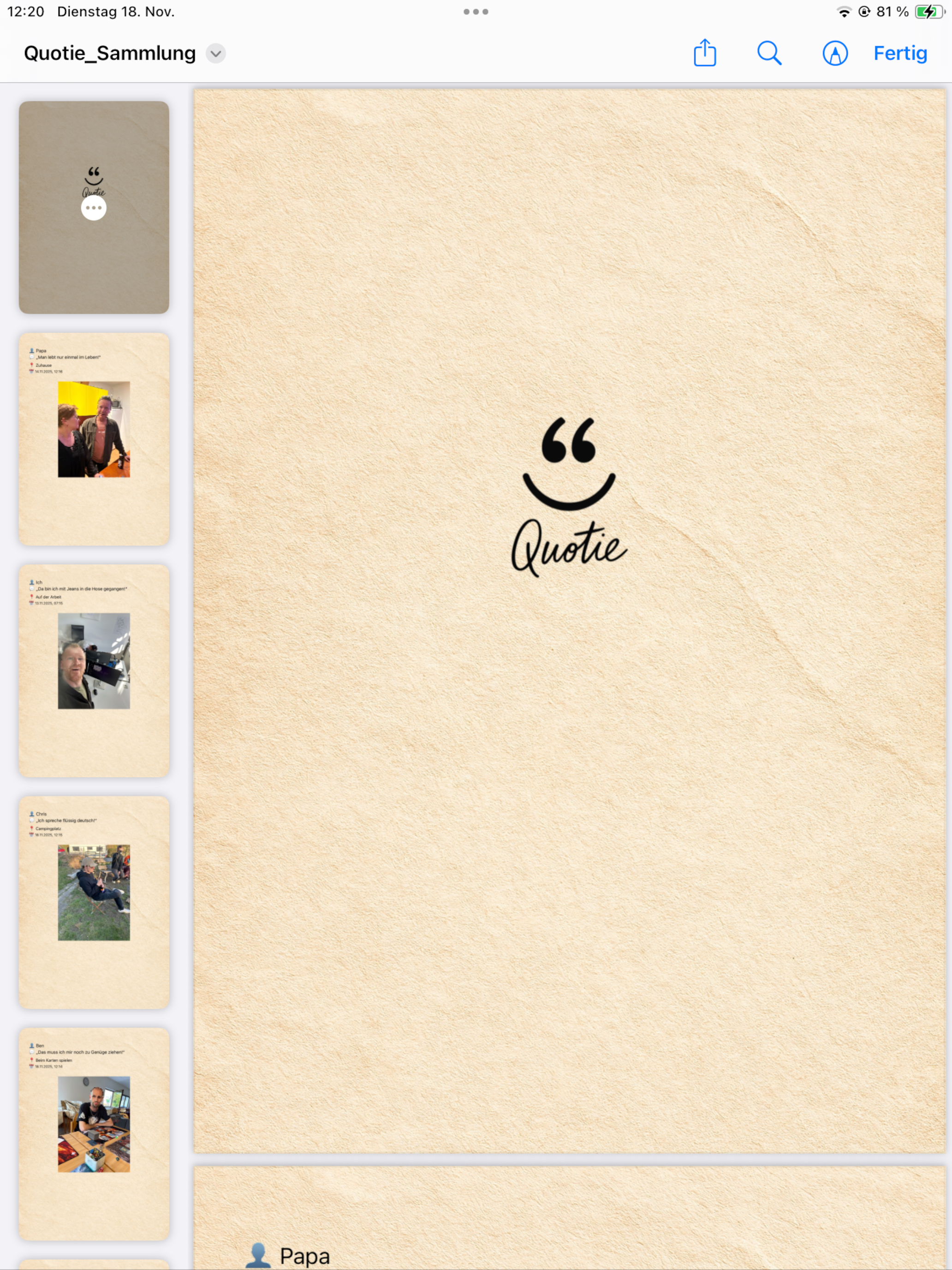 Quotie - Save Your Quotes
