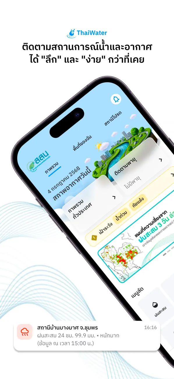 Screenshot #1 pour ThaiWater  รู้น้ำ รู้อากาศ