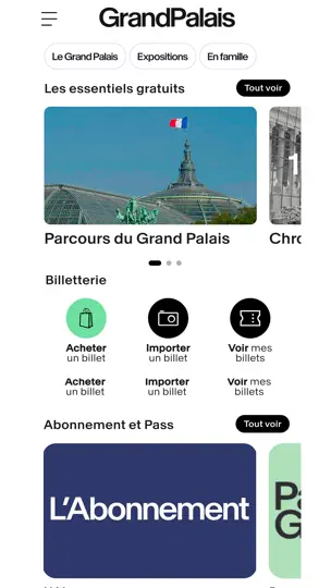 Capture d'écran de Grand Palais, Paris sur iPhone 3