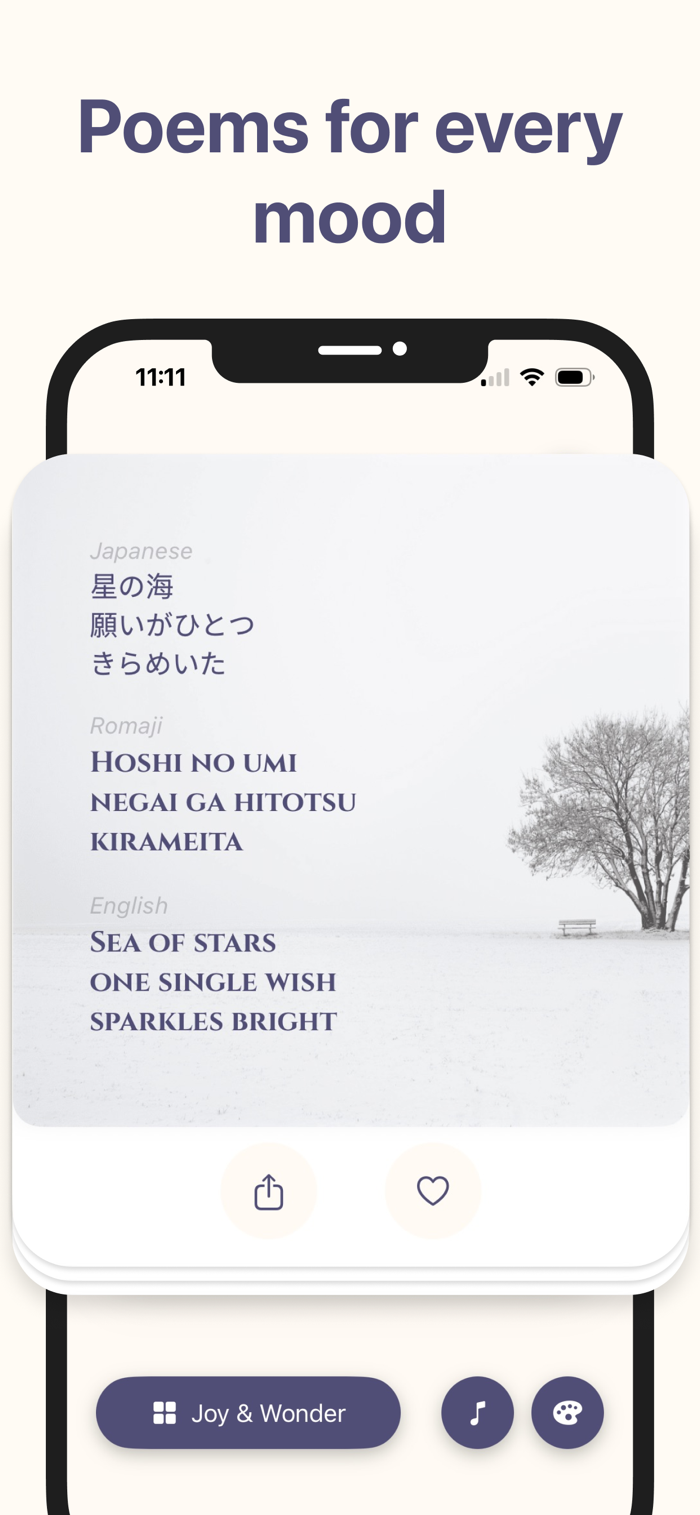 Daily Simple Poems App - Haiku - Haiku是一款设计精美的诗歌应用程序，能在喧嚣世界中助你借