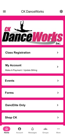 CK DanceWorks iPhone screenshot