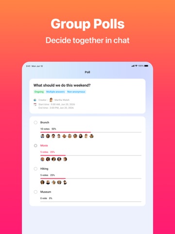 JusTalk - Video Chat & Calls iPad screenshot 7