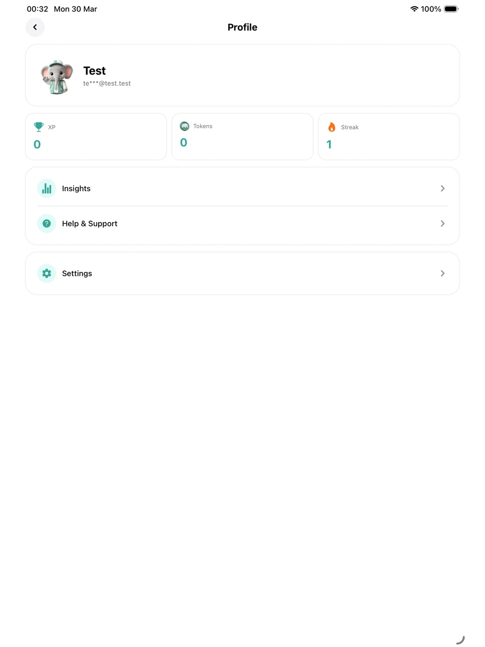 iPad screenshot