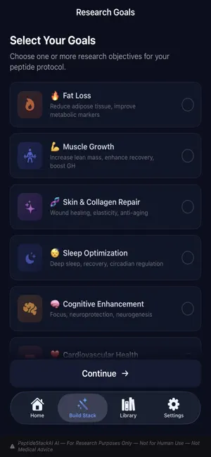 Peptide Stack AI screenshot 2