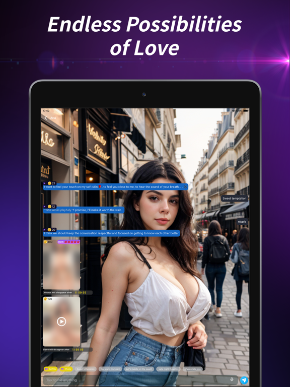 AI Girlfriend-TalkLuv.AI iPad screenshot 3 - Utilities app