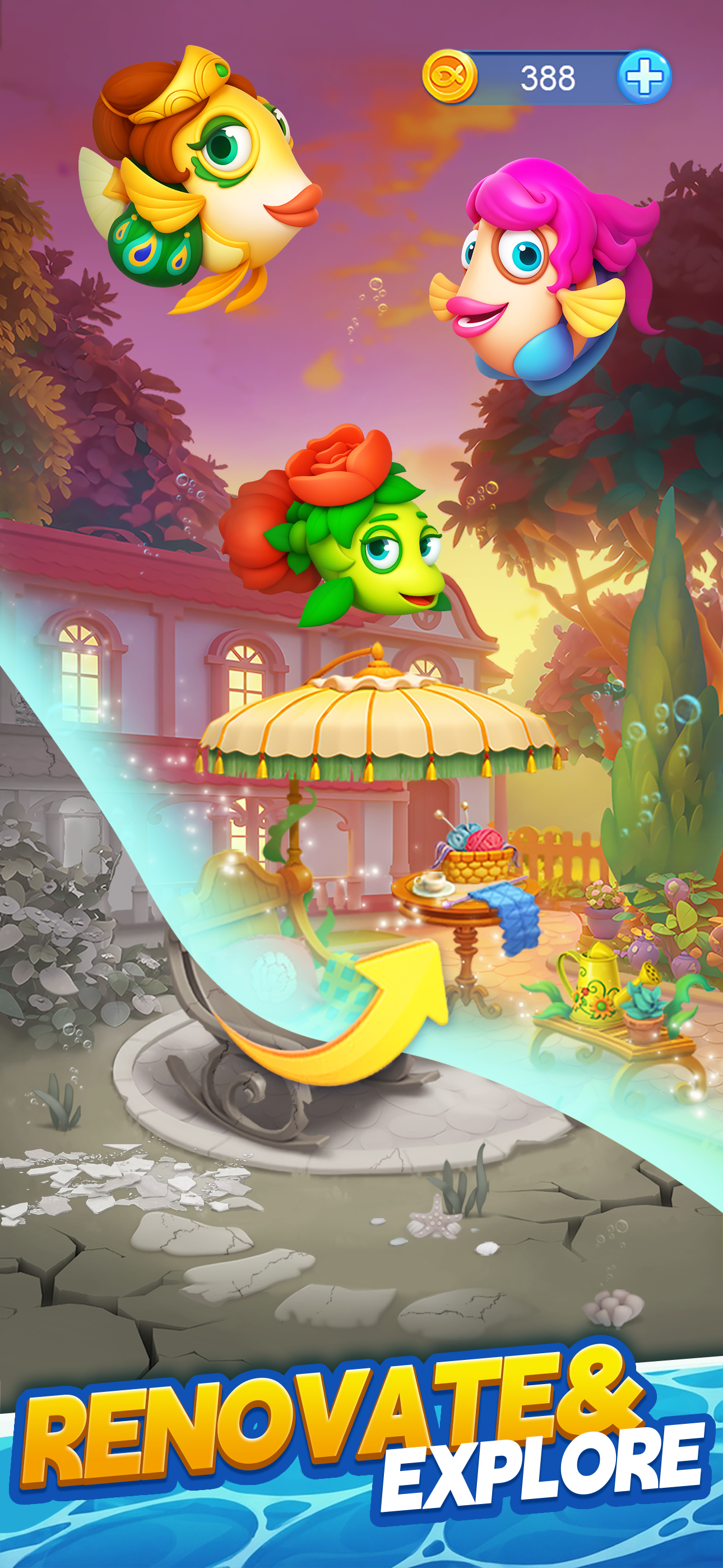 Solitaire Klondike Fish screenshot 5
