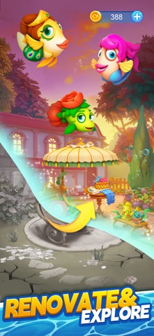 Solitaire Klondike Fish iPhone screenshot