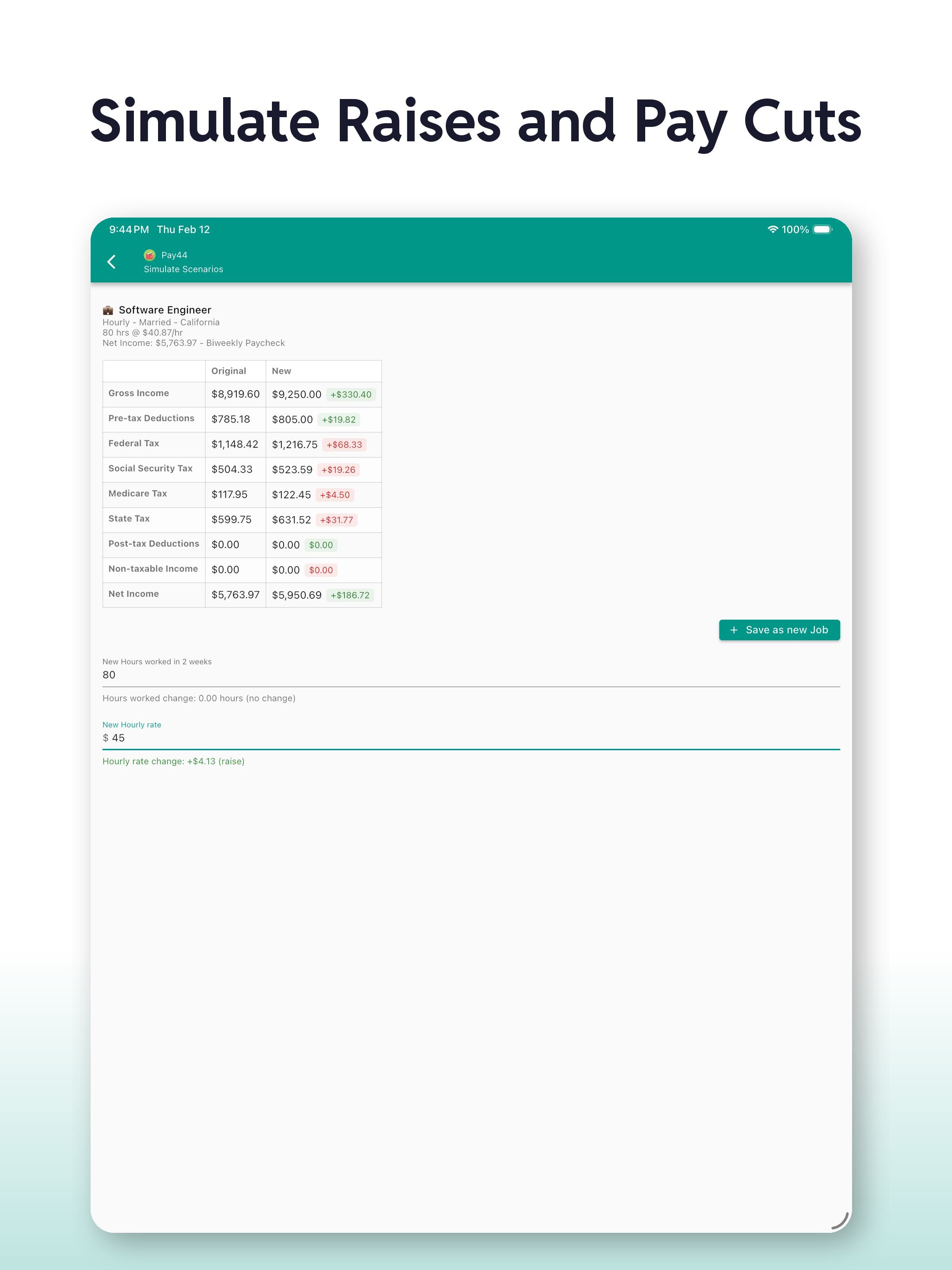 Paycheck Calculator US - Pay44