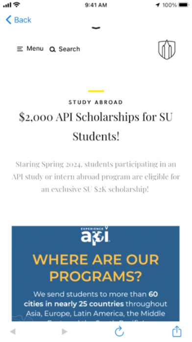 Screenshot 2 of Southwestern University App