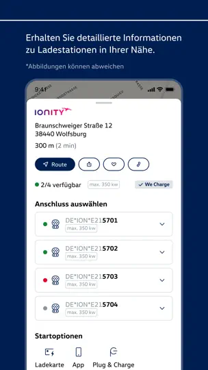 Screenshot von Volkswagen auf dem iPhone 7