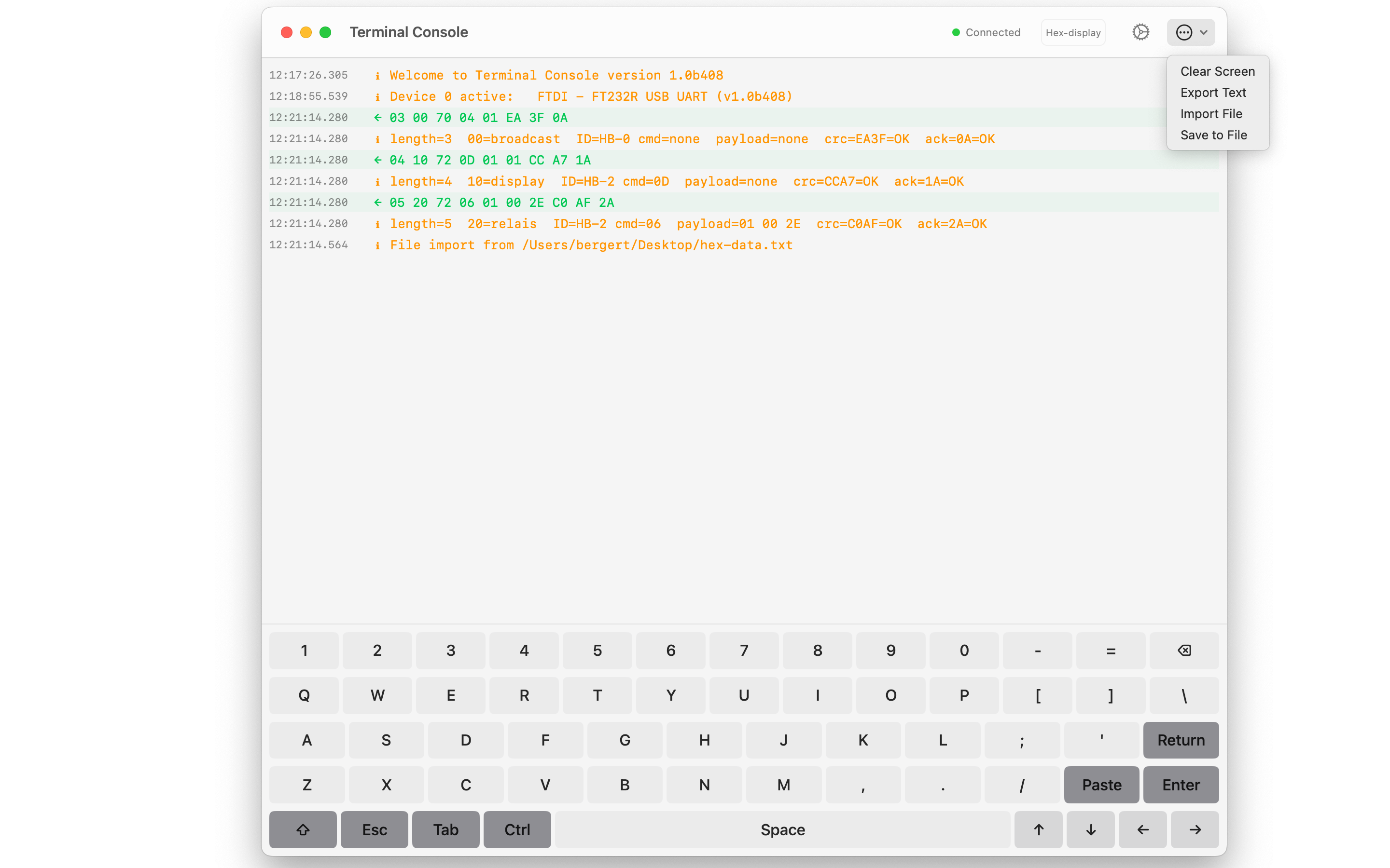 Terminal Console screenshot 4