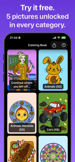 Cozy Coloring Book: Zen Relax screenshot 4