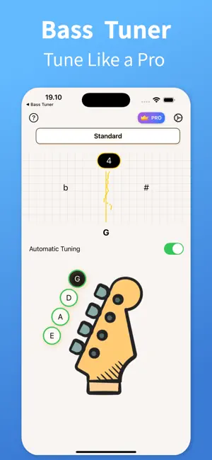 Bass Tuner - TuneGuide screenshot 1