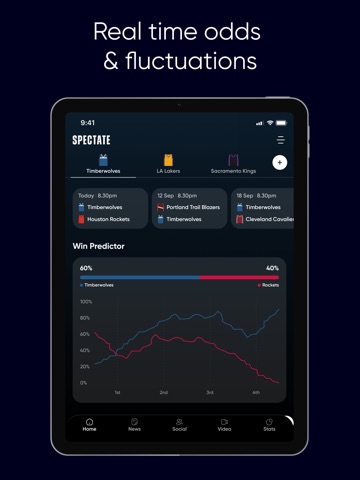 Spectate Sports: Basketball iPad screenshot