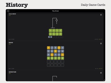 Wordy - Daily Word Games iPad screenshot