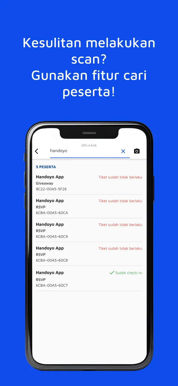 Screenshot #3 pour Ticket Scanner by Goers