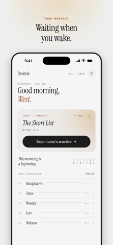 Reverie: A Daily Devotional screenshot