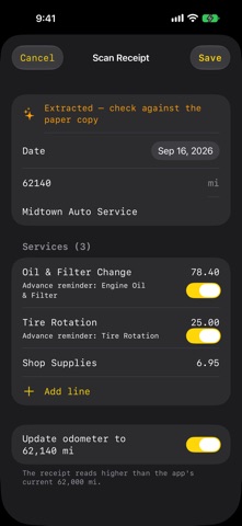 Garage Minder Screenshot 3 of 10