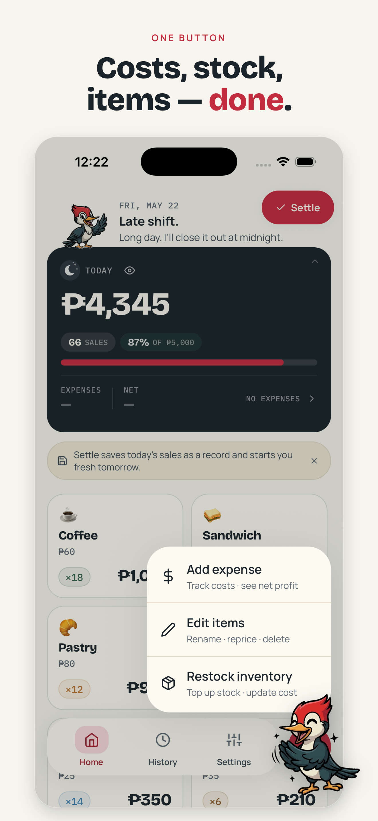 Pecki - Sales Tracker