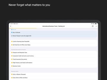 ForgetNot 3 - AI Checklists iPad screenshot