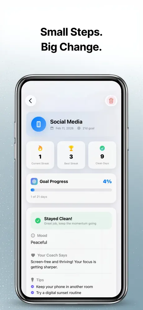 Unhabit Tracker AI Quit Habits 戒掉坏习惯 应用截图
