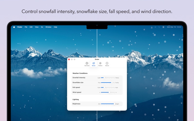 Flurries - Desktop Snow screenshot