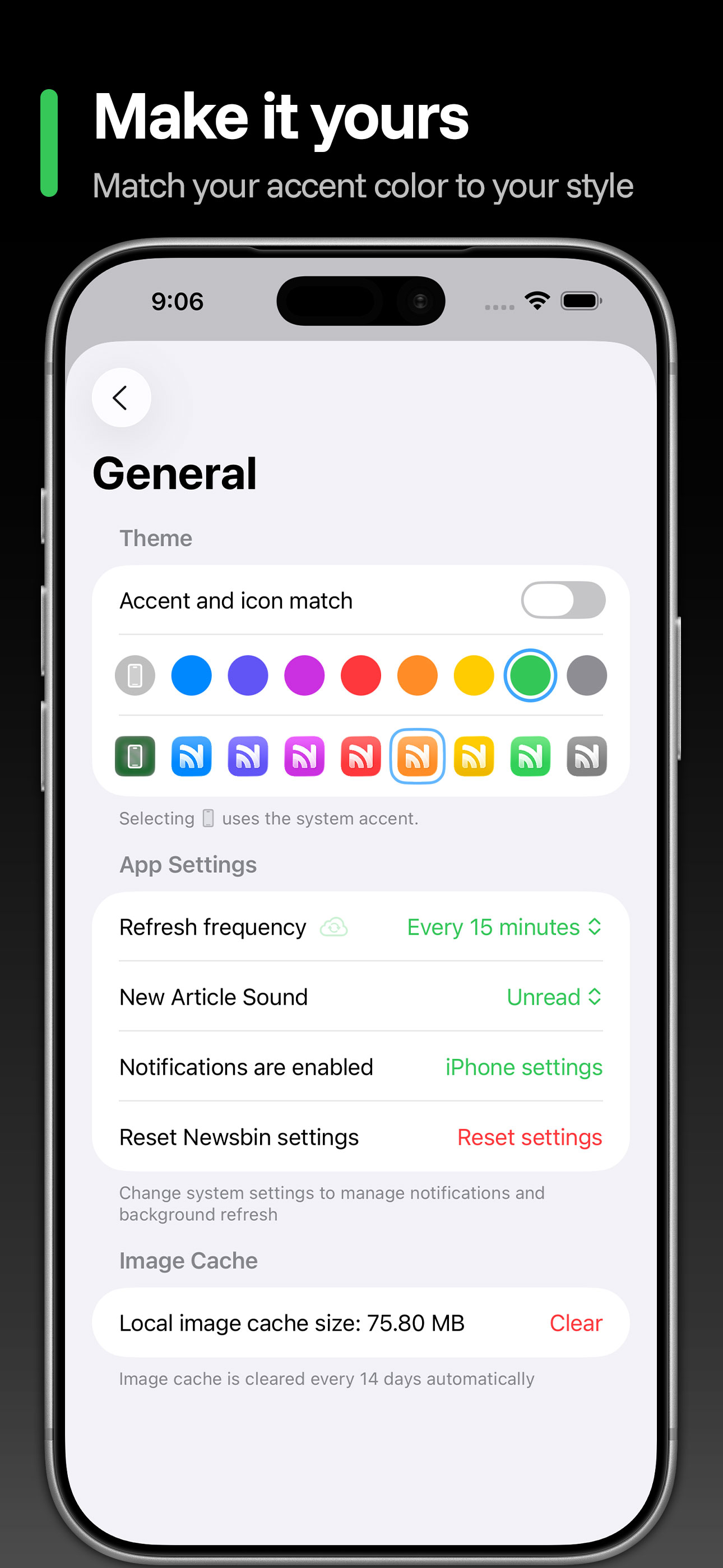 Newsbin: RSS Feed Reader screenshot 4