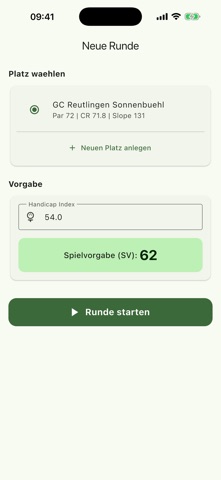 Golf Scorekarte Screenshot 2 of 3