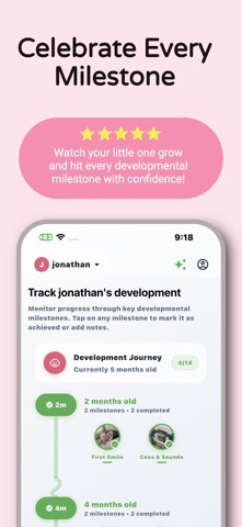 Whhe: Baby Tracker & Log screenshot