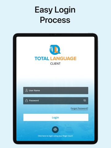 Total Language - Client iPad screenshot
