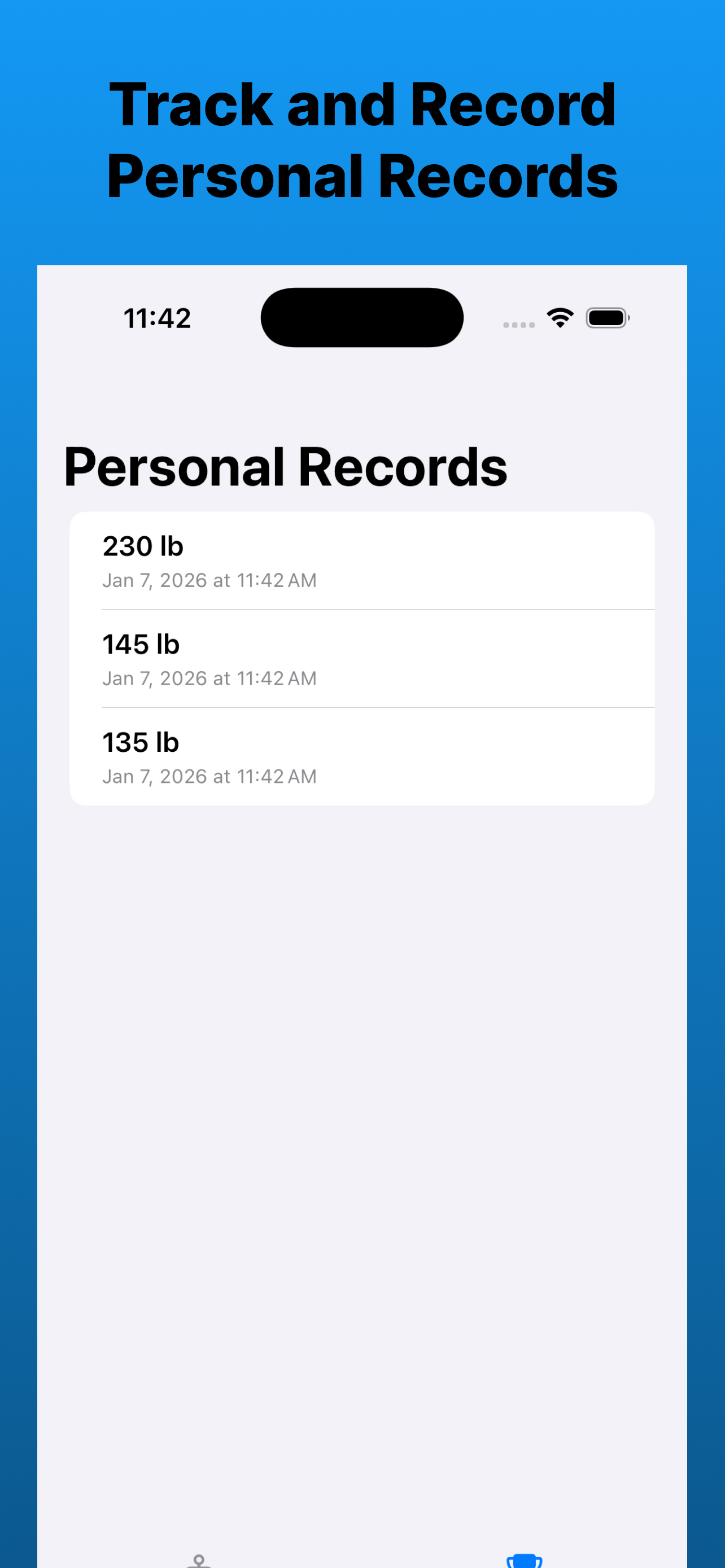 Barbell Weight Calculator + PR