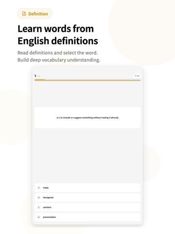GMAT 2000 Vocabulary iPad screenshot