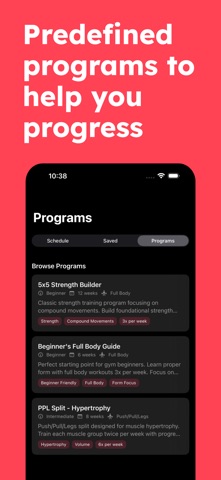 Gym LiftTracker screenshot
