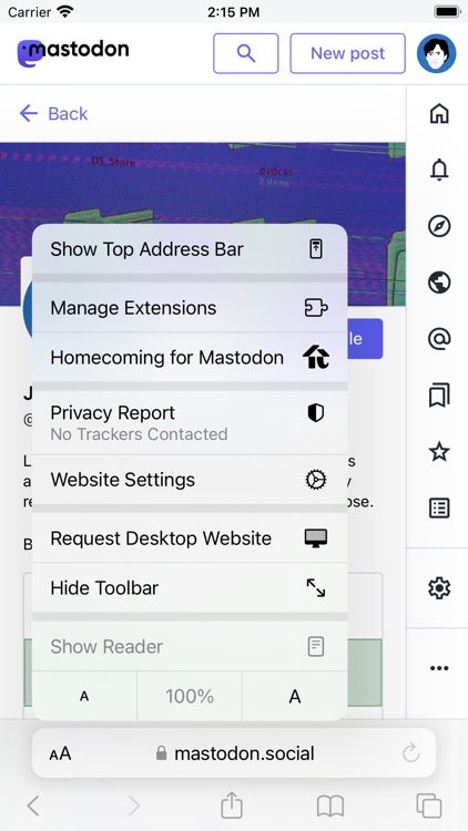 Homecoming for Mastodon screenshot-3
