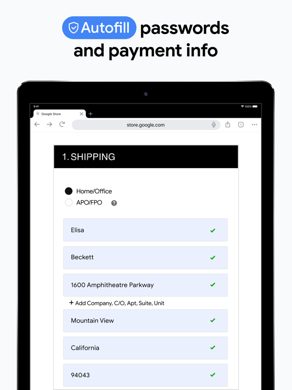 Google Chrome iPad screenshot 2 - Utilities app