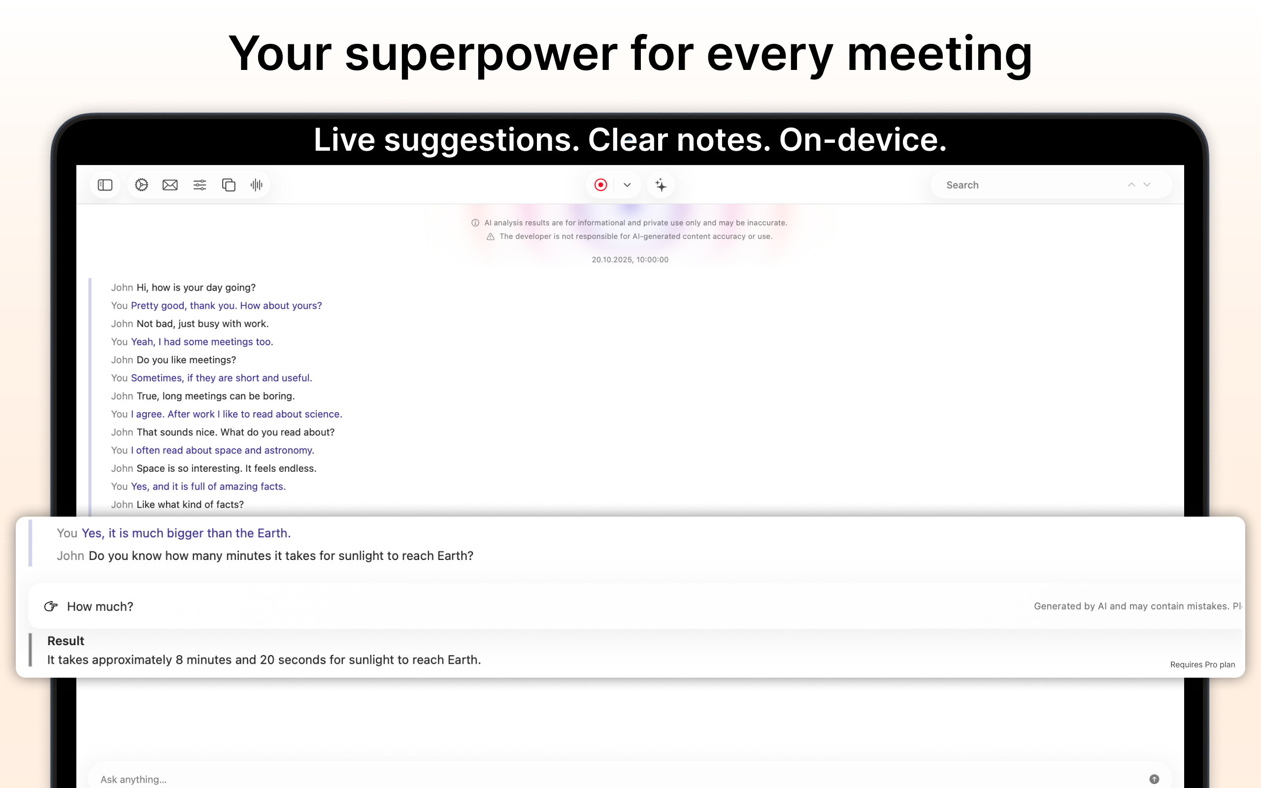 XSpeak: Live Meeting AI screenshot 18