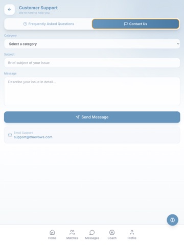 TrueVows App iPad screenshot