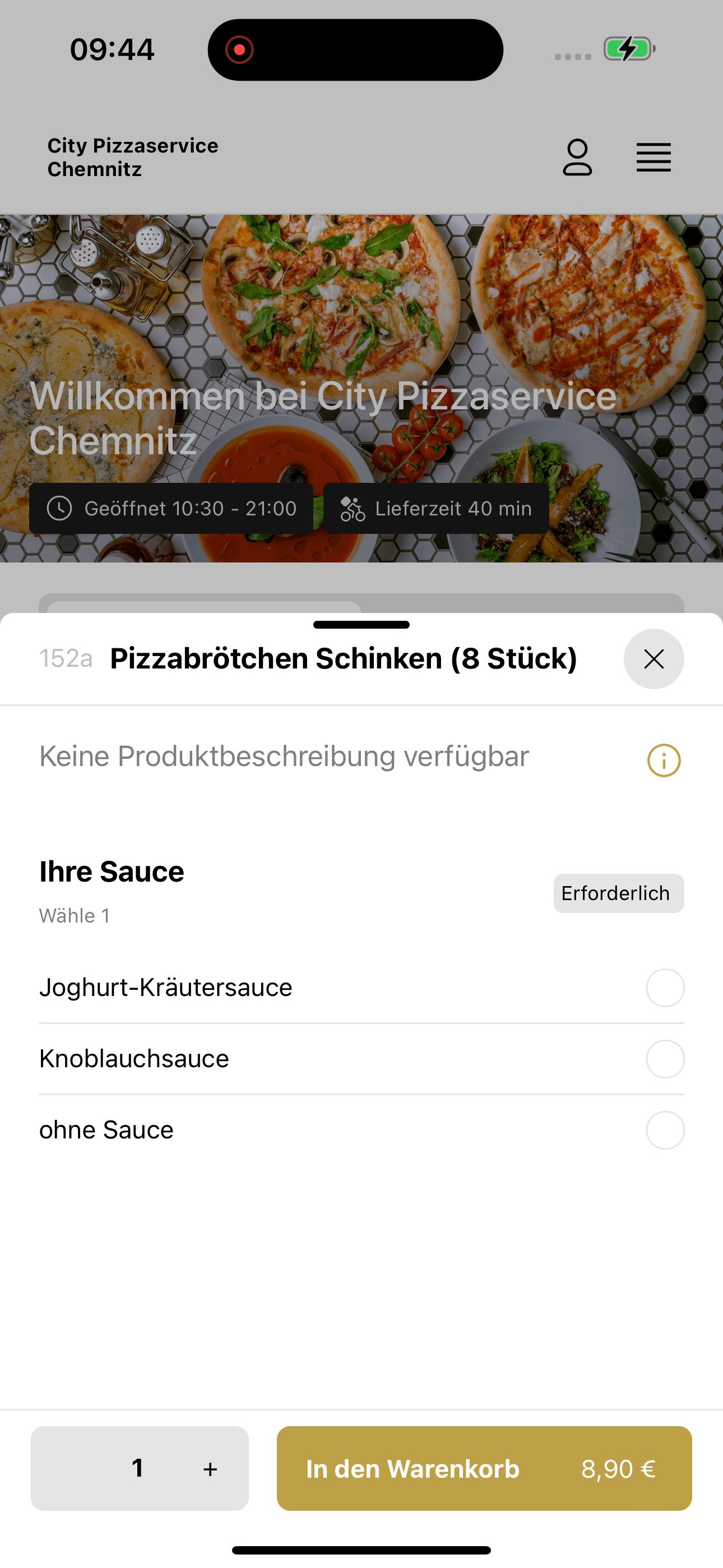 City Pizzaservice Chemnitz screenshot 4