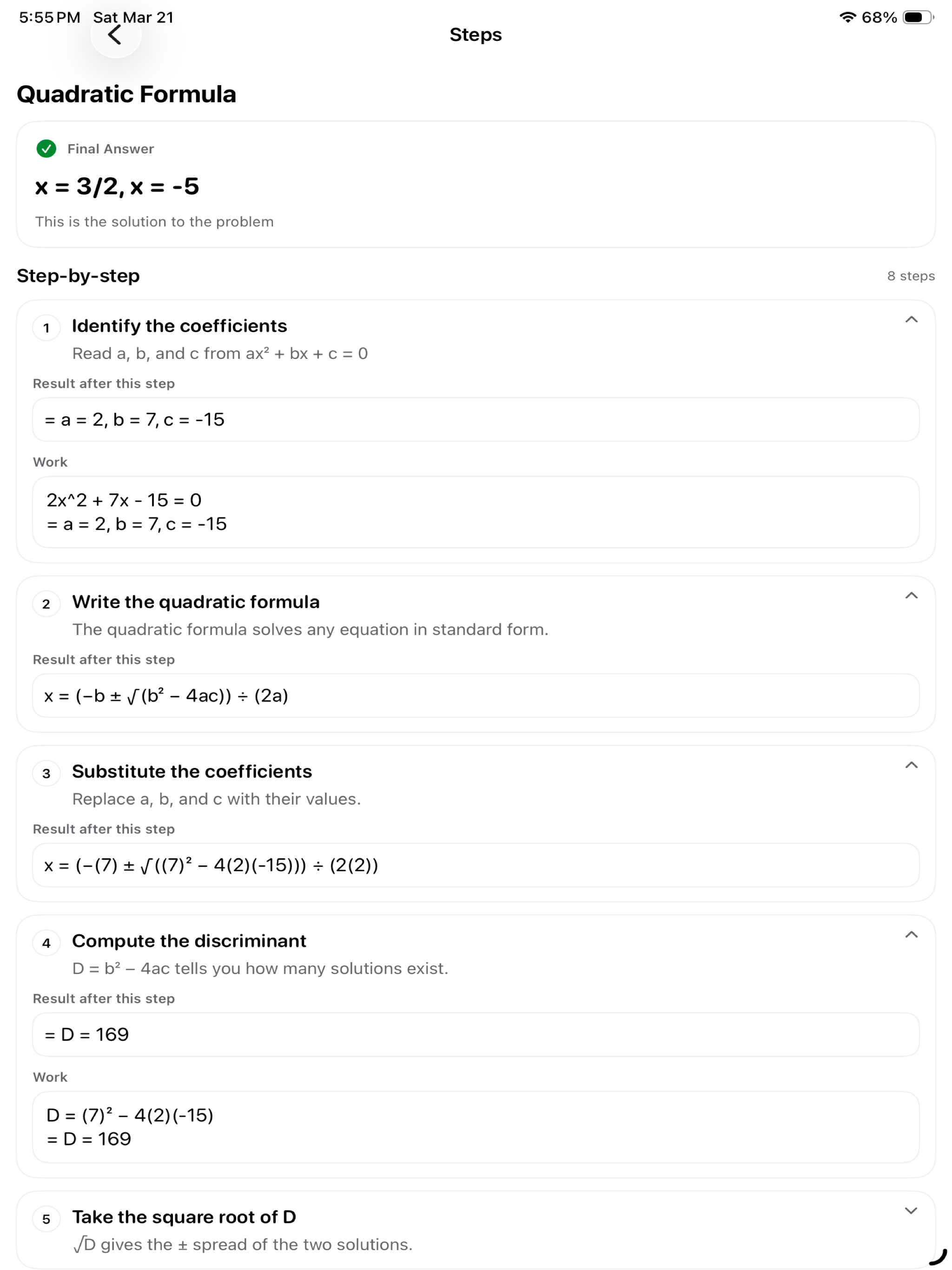 MakesSense: Math Solver screenshot 15