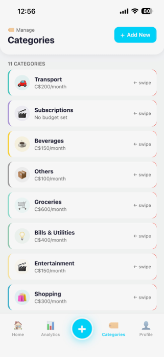 Expense Tracker - BudgetPal Screenshot 6 of 8