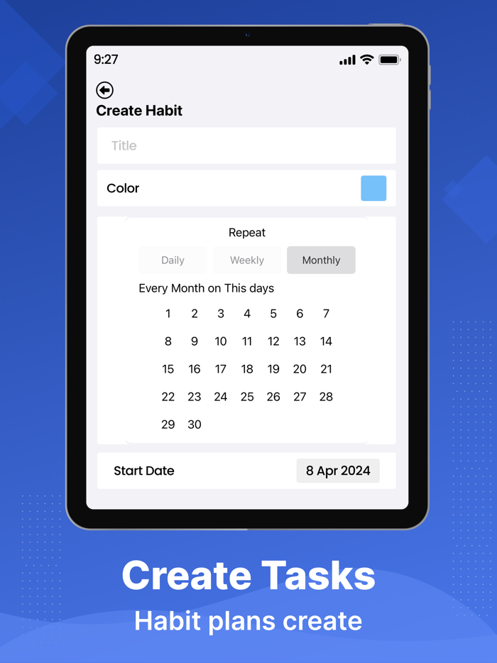 Daily Habit Tracker  Reminder