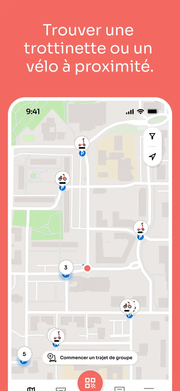 Screenshot #2 pour Voi – trottinettes et vélos